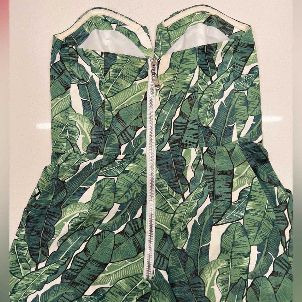 H&M Tropical Green Strapless romper - Picture 5 of 5